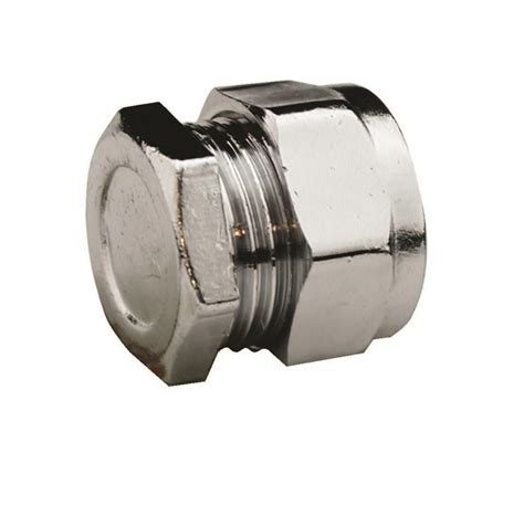 Chrome Compression 15mm Stop Ends Navigator Msl