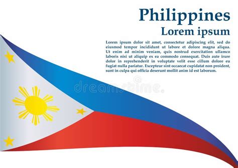 Flag Of The Philippines Republic Of The Philippines Vector