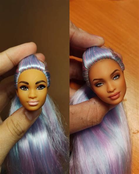 Doll Repaint Ooak Custom On Instagram Repaint Before And After Aa