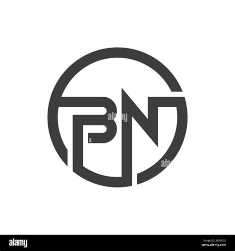 Initial Bn Letter Logo Vector Template Design Creative Abstract Letter