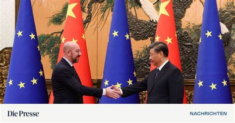 Eintagesbesuch EU Ratspräsident Michel in Peking von Xi Jinping