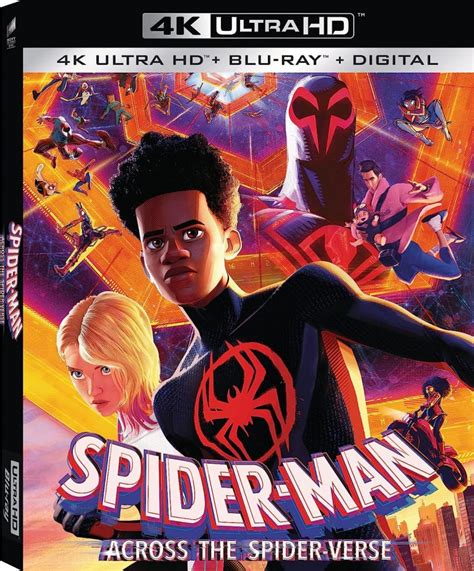 “spider Man Across The Spider Verse” Digital 4k Blu Ray Dvd Release