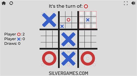 Ultimate Tic Tac Toe Gioca Online Su Silvergames 🕹️