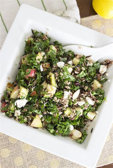 Wild Rice Kale Salad Natural Sweet Recipes