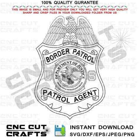 USBP Badge Vector US Border Patrol Agent Badge Vector svg | Etsy