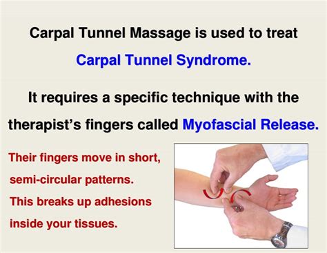 Carpal Tunnel Massage for Carpal Tunnel Syndrome