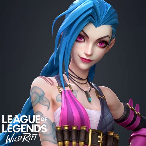 League Of Legends Wild Rift Jinx Modeling And Texturing 金克丝 Ciacia League Of Legends