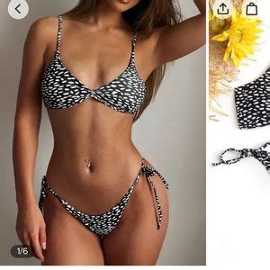 Zaful Swim Zaful Black Spotted Bikini Set Poshmark