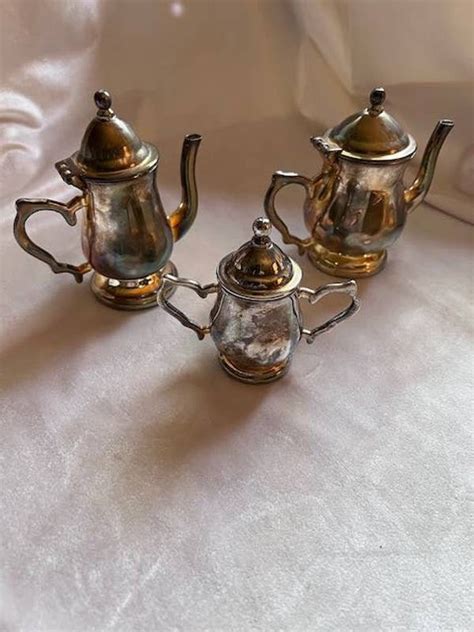 Godinger Silver Coffee, Tea, Sugar Set - Etsy