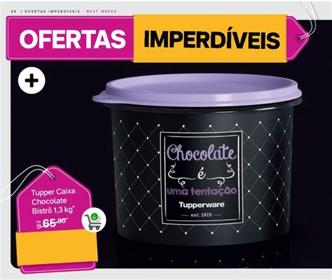 Tupper Caixa Chocolate Bistrô 1 3 Kg Móvel de Cozinha Tupperware