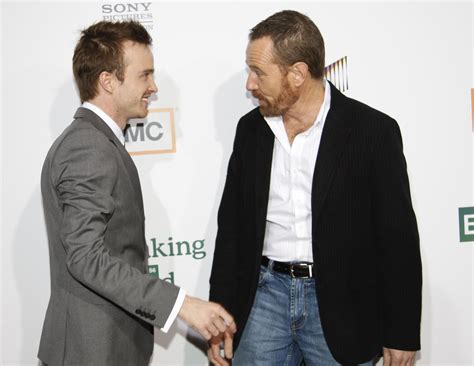 Breaking Bads Bryan Cranston And Aaron Paul Reunite For Shows 10th