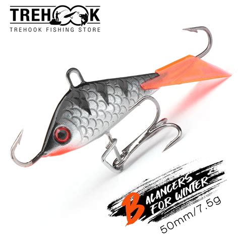 TREHOOK Premium Winter Fishing Lures 50mm 7 5g Balancers For Pike Ice