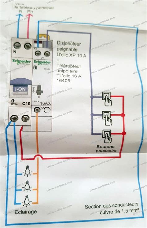 Voir Plus Brancher Un Telerupteur Schneider Schema Branchement