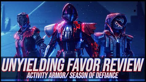 Destiny 2 New Seasonal Armor Review Season Of Defiance YouTube