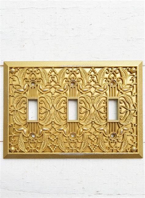 Light Switch Cover In Muted Gold Modern Home Etsy Light Switch