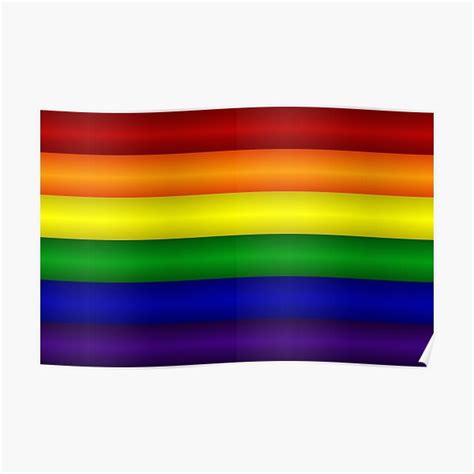 Rainbow Pride Flag Poster For Sale By Novotnydesigns Redbubble