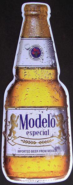 Set Of 2 Modelo Negra And Modelo Especial Beer Bottle Tin Signs