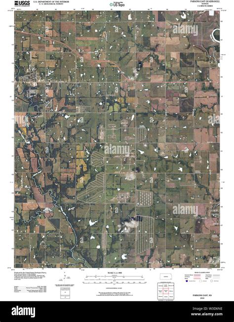 Parsons kansas map hi-res stock photography and images - Alamy