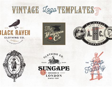 Vintage Logo Templates Vol. 3 | Behance