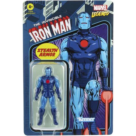 Boneco Hasbro Marvel Legends Retro Kenner Iron Man Stealth Armor Atacado Collections