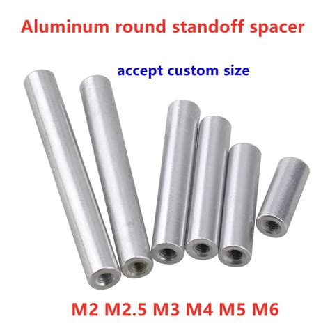 5 10pcs Aluminum Spacer Rods M2 M2 5 M3 M4 M5 M6 Round Aluminum