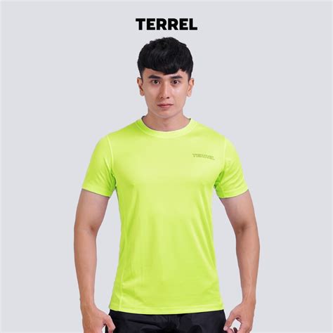 Jual Terrel Sportswear Basic Tee Green Volt Tshirt Baju Olah Raga Dry