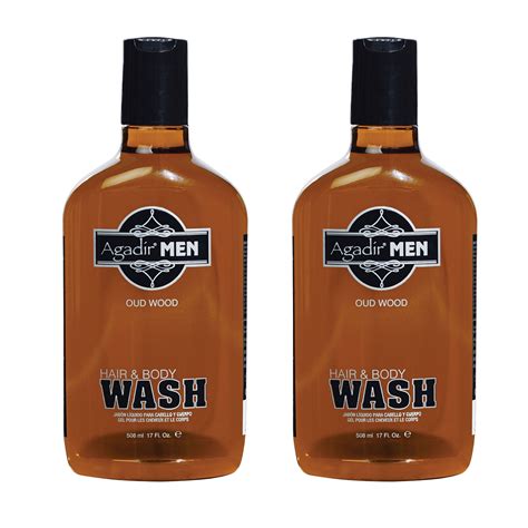 Agadir Men Oud Wood Hair & Body Wash 17 fl oz (Pack of 2) - BloMe Hair ...