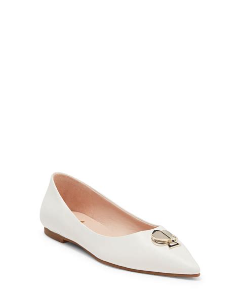 Kate Spade Lenora Flat In Natural Lyst