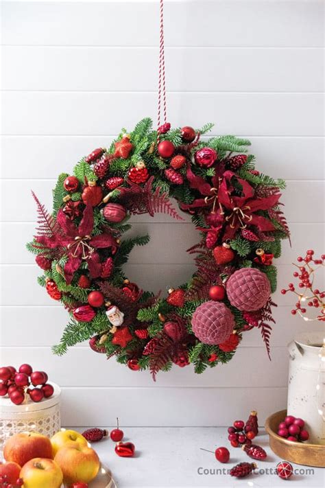 Red Christmas Wreath