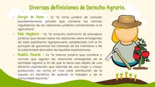 Derecho Agrario Pptx