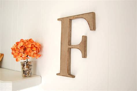 letter F wall letter wooden shabby cottage decor by OldNewAgain