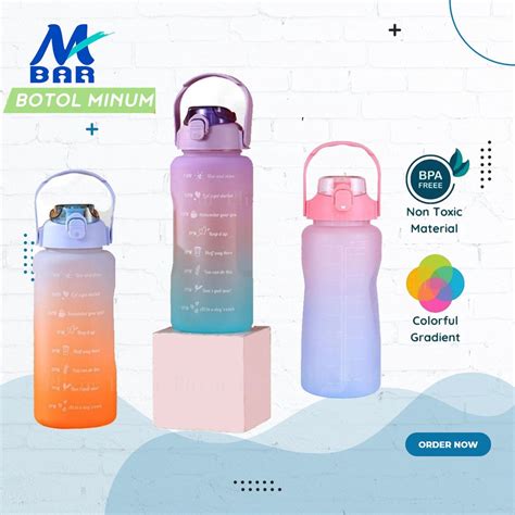 Jual Botol Minum Viral Tiktok Botol Air Minum 2 Liter Botol Minum