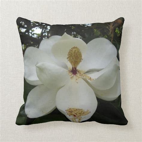 Southern Magnolia Pillow Zazzle