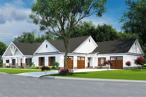 Multi-generational Ranch Home Plan with 1-Bed Apartment Attached ...