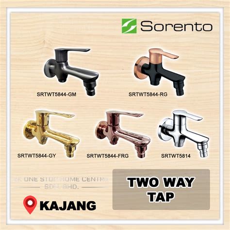 Sorento Bathroom Two Way Tap Faucet Water Tap Garden Tap Rose