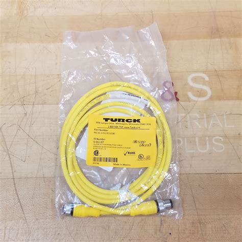 Turck Rkc T Rsc T S Cordset M Pin Male To Female Meters