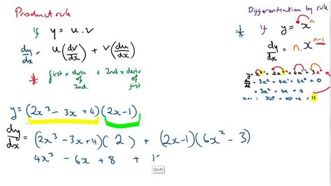 Calculus Product And Quotient Rules Youtube