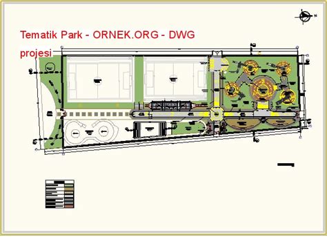 Proje Sitesi Tematik Park Autocad Projesi