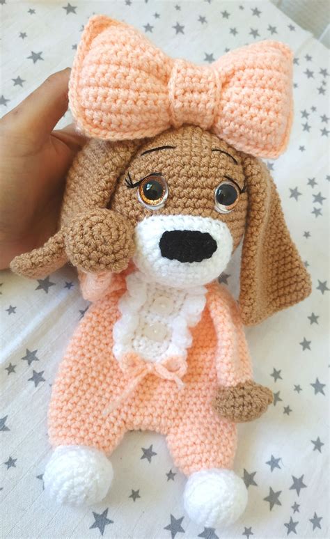 Tutoriel Patron Crochet Doudou Chien Plat Pdf Ladm Etsy