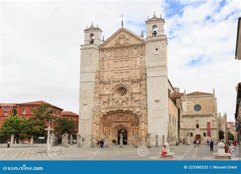 Iglesia De San Pablo Facade Valladolid Spain Editorial Photography