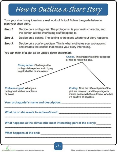 Sample Short Story Outline Pdf Format