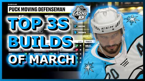 TOP 3v3 BUILDS FOR MARCH NHL 22 EASHL YouTube