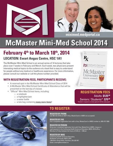 McMaster Mini-Med School 2014