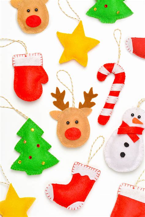 DIY Felt Ornaments | 7 Free, Printable Felt Ornament Patterns