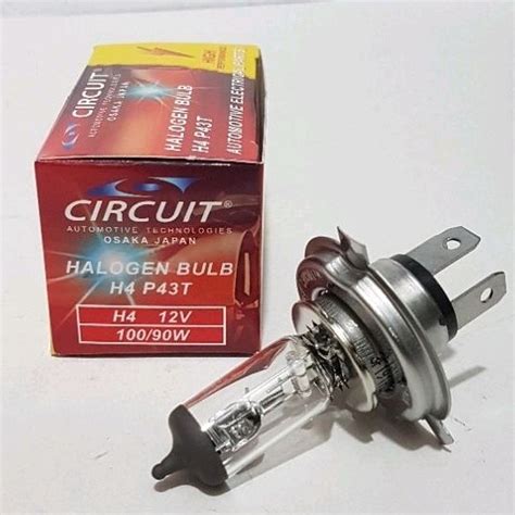 HALOGEN BULB H4 P43T 12V 100 90W Shopee Philippines