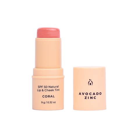 Spf 50 Natural Lip And Cheek Tint Avocado Zinc