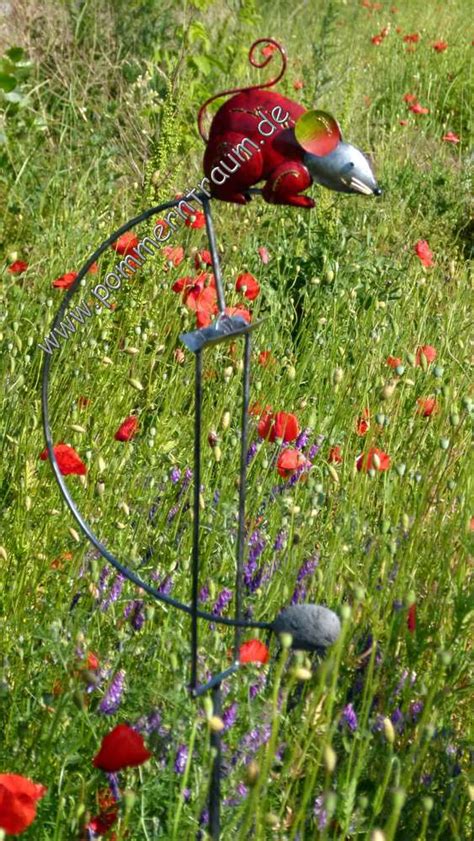 Windspiel Mobile Vogelwippe Gartenpendel Gartenwippe Maus Jerry