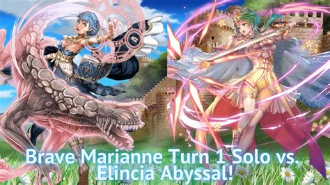 Brave Marianne Turn Solo Vs Legendary Elincia Abyssal Feh Youtube