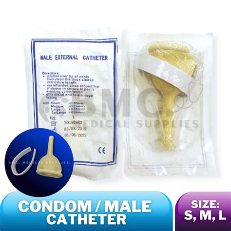 Male External Catheter Condom Catheter Medium Large Shopee