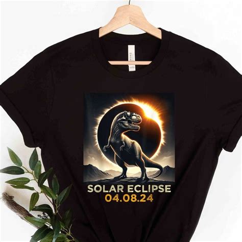 Total Solar Eclipse Dinosaur Shirt Etsy